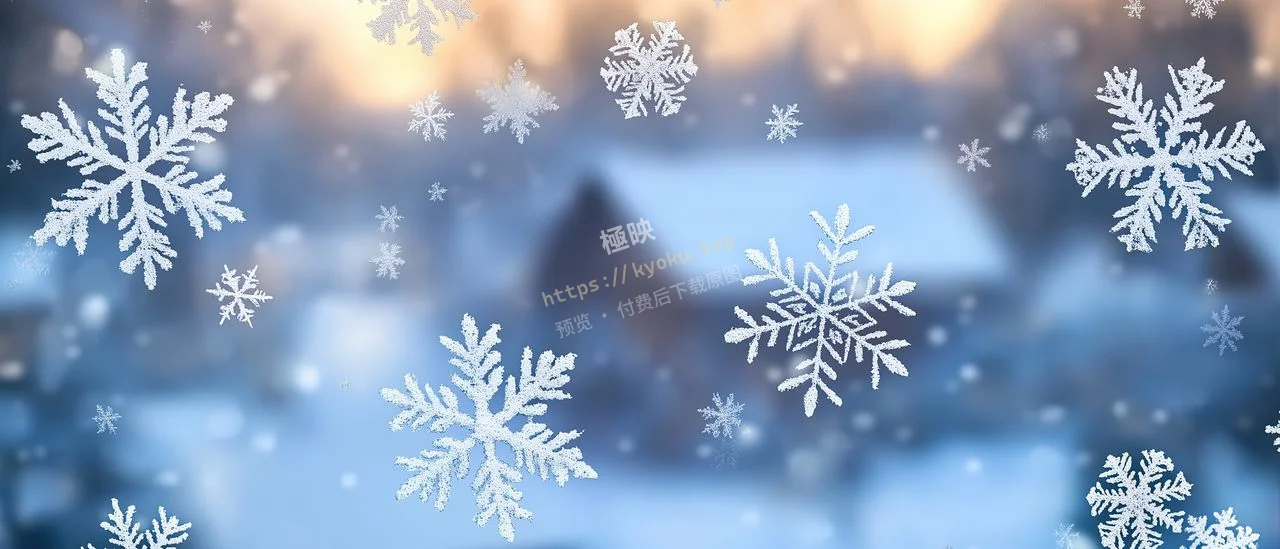 窗外雪花