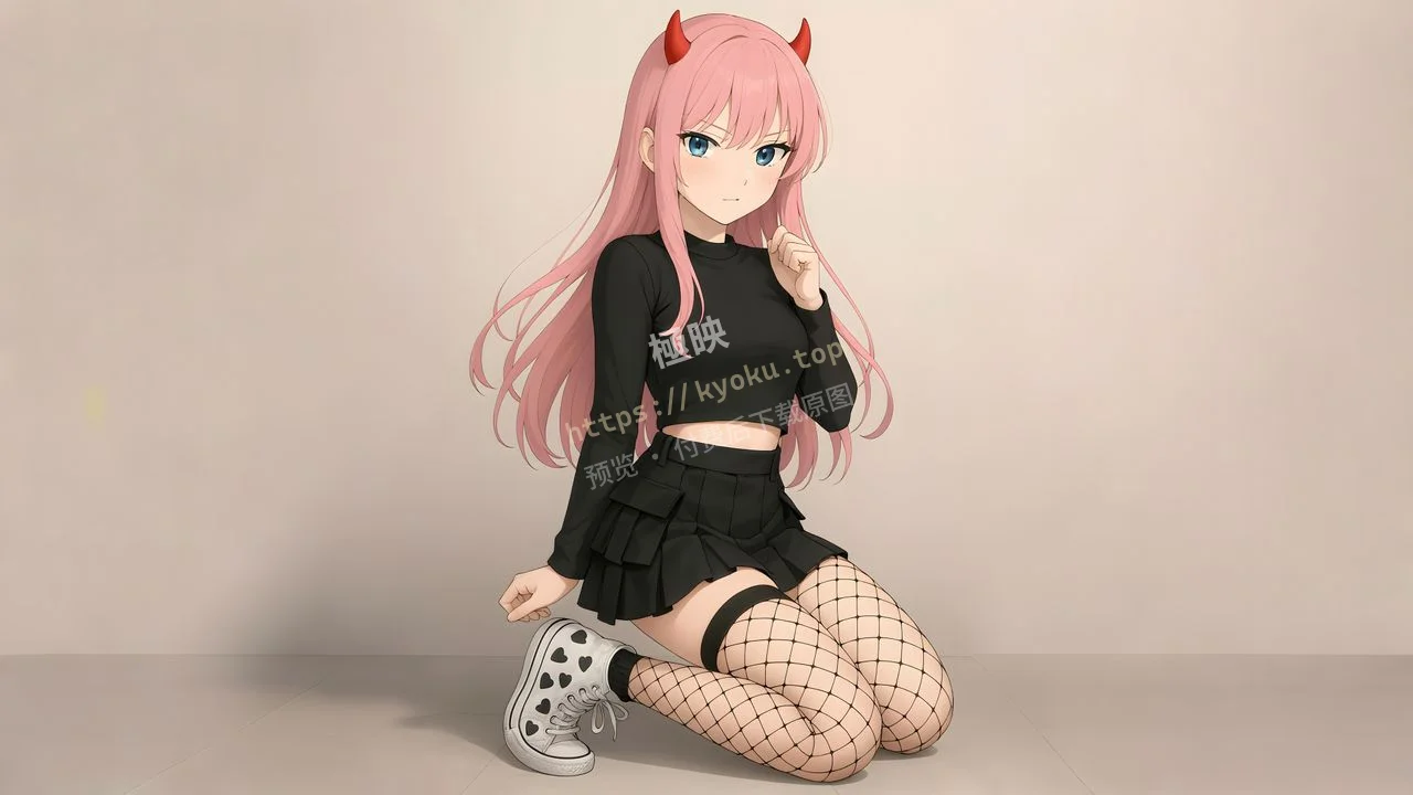 DARLING02粉发赤角
