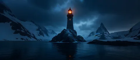 暗夜光锚孤海灯塔