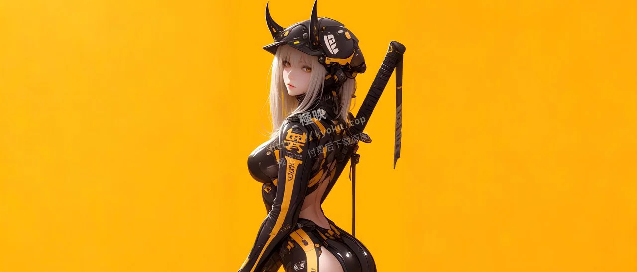 赛博武士黑金战甲