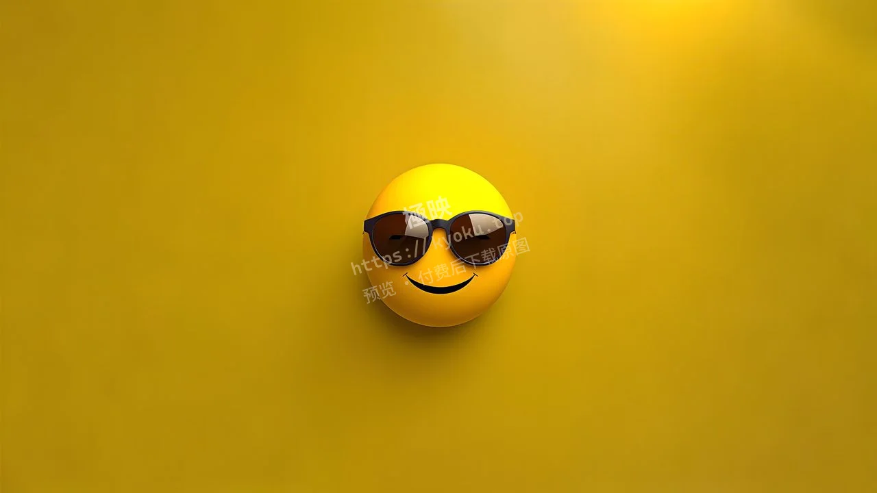 拽酷墨镜emoji