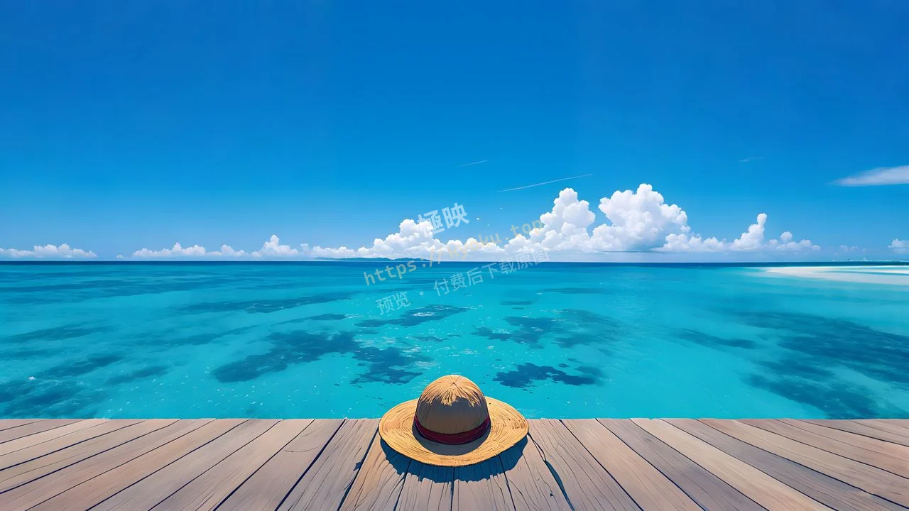 海贼王路飞草帽蓝海