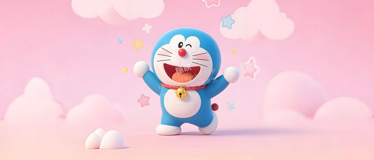 哆啦A梦粉色欢乐