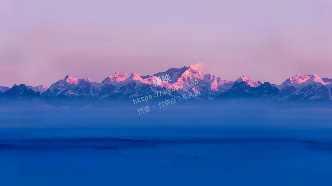高原雪山风景
