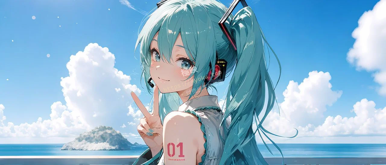 初音未来海边二次元