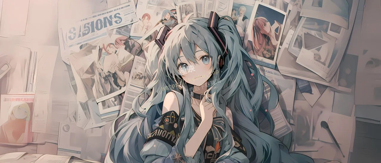 初音未来海报墙