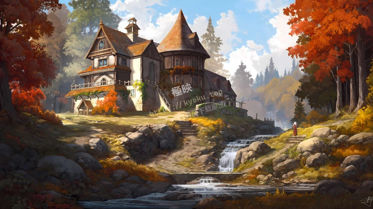 中世纪森林小屋