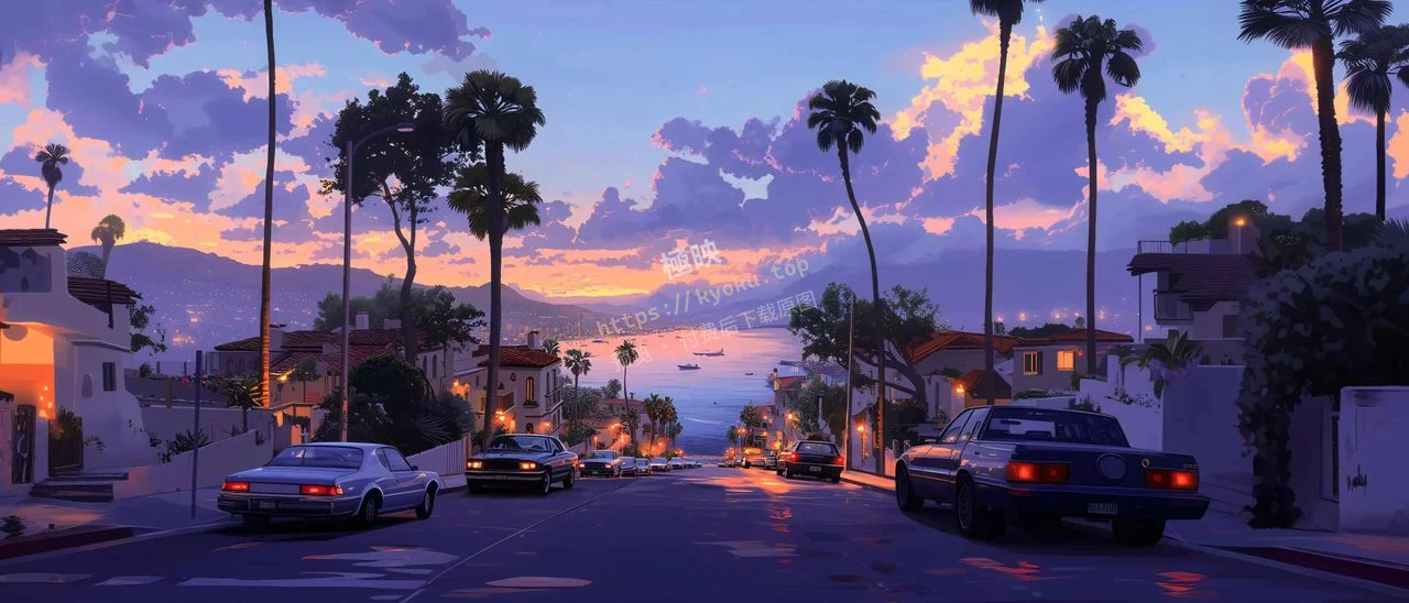 GTA海滨小镇黄昏