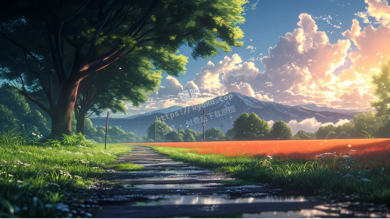日系乡村花田