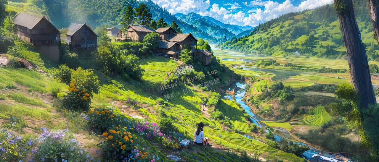 治愈系田园山间