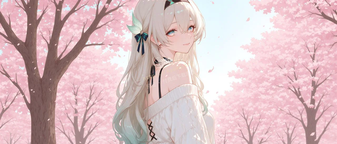 崩坏流萤樱花林