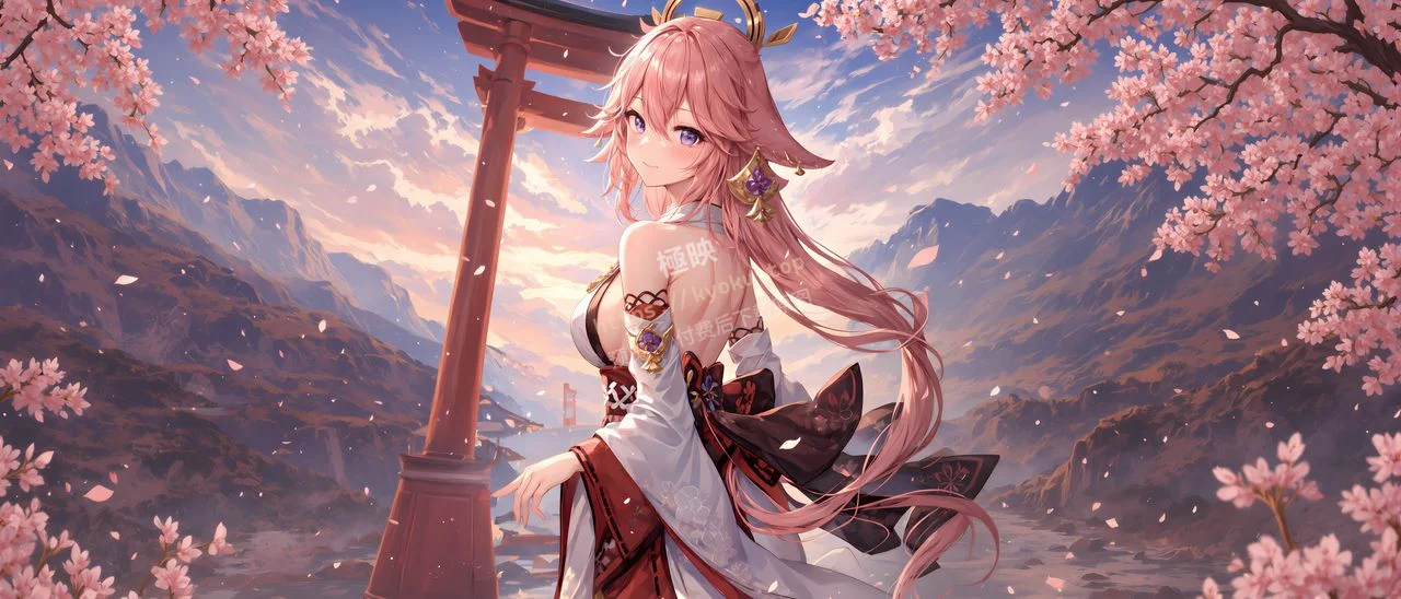 原神八重神子樱花
