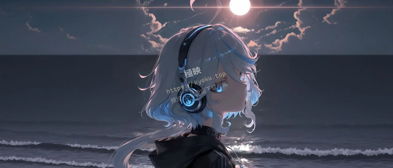 原神芙宁娜海边月夜