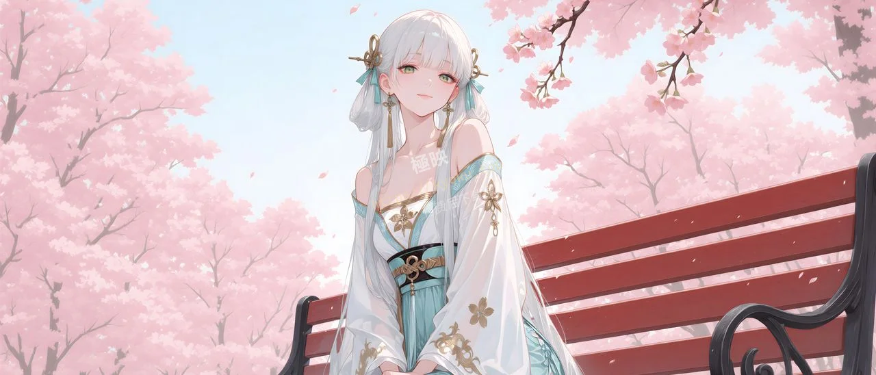 鸣潮今汐樱花长椅