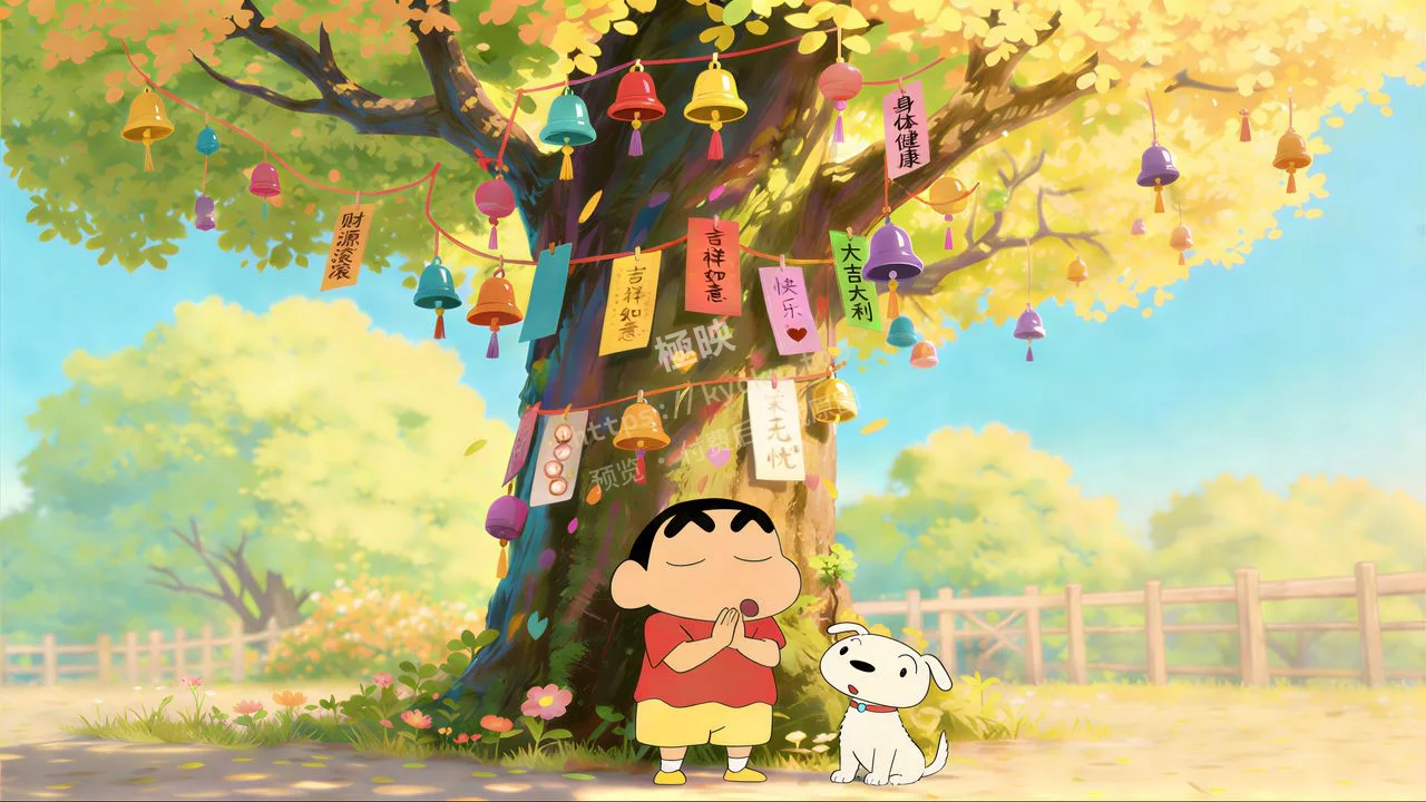 蜡笔小新小白许愿树