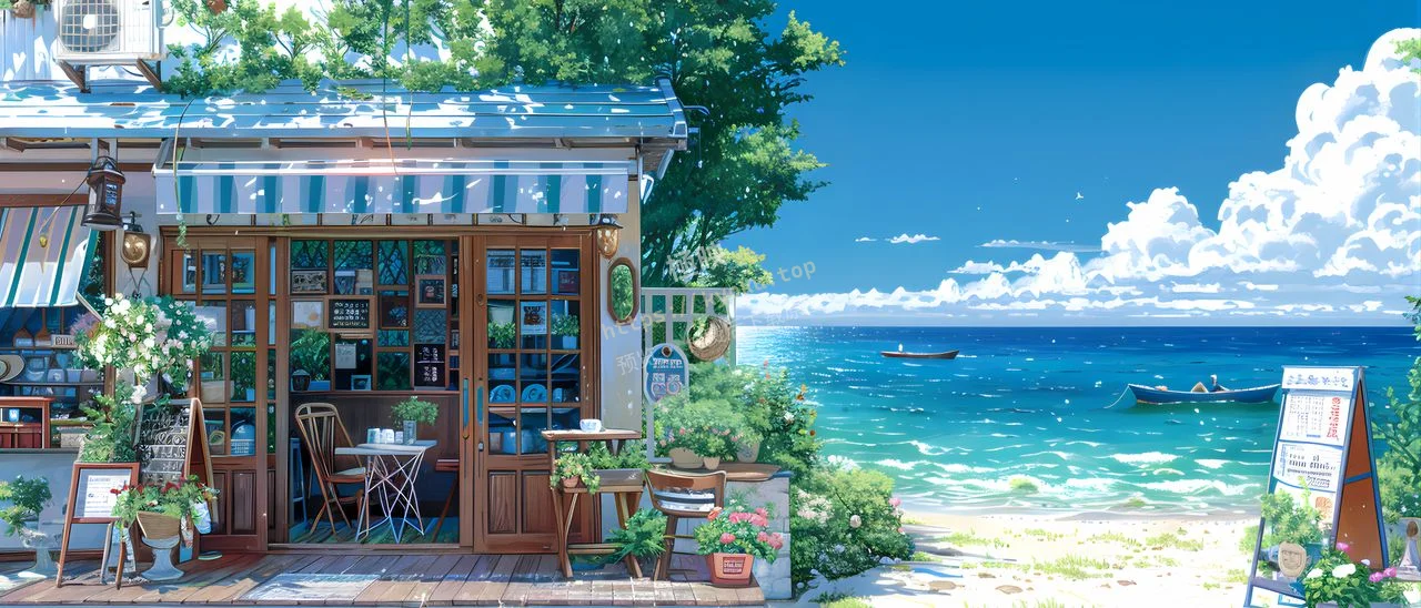 夏日海边咖啡屋
