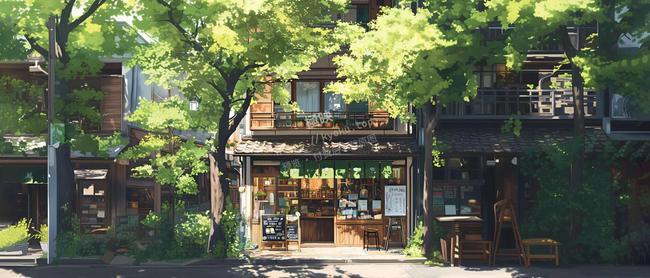 林荫小店街角杂货铺