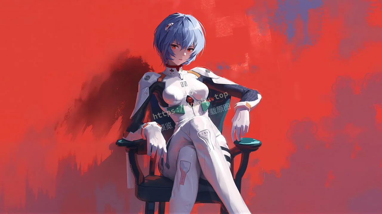 EVA 绫波丽红背景战斗服