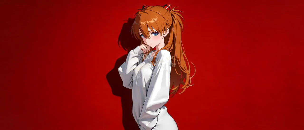 EVA 明日香白卫衣