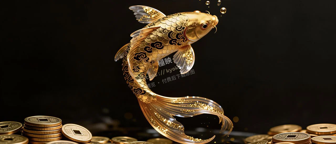 招财金锦鲤黑金