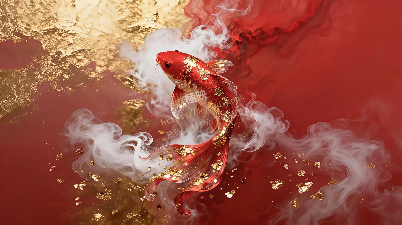 红金锦鲤招财转运