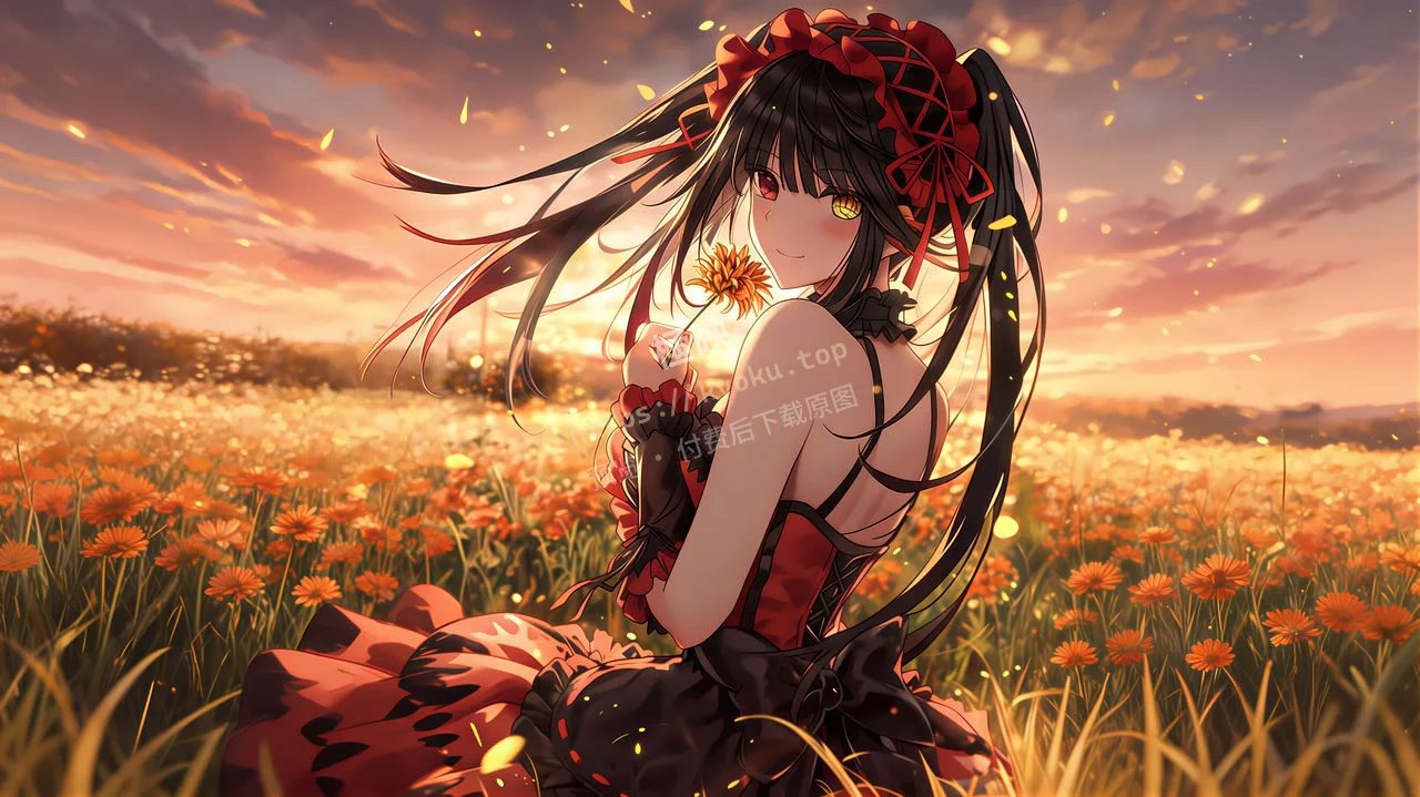 时崎狂三黄昏花海