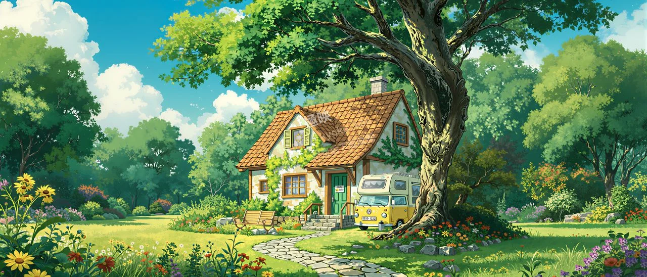 童话林间小屋治愈