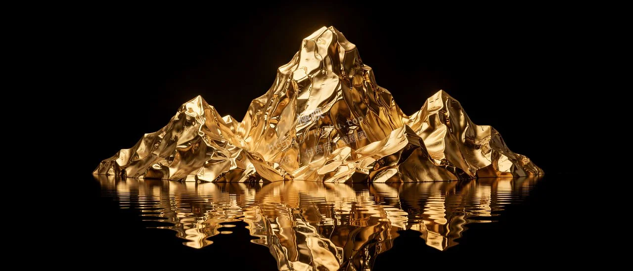 高级镜面黑金金山