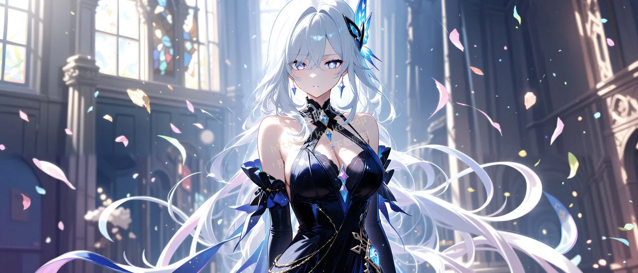 古堡长裙丝柯克礼服