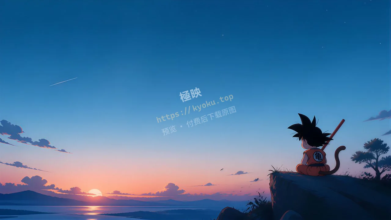 龙珠悟空黄昏崖边