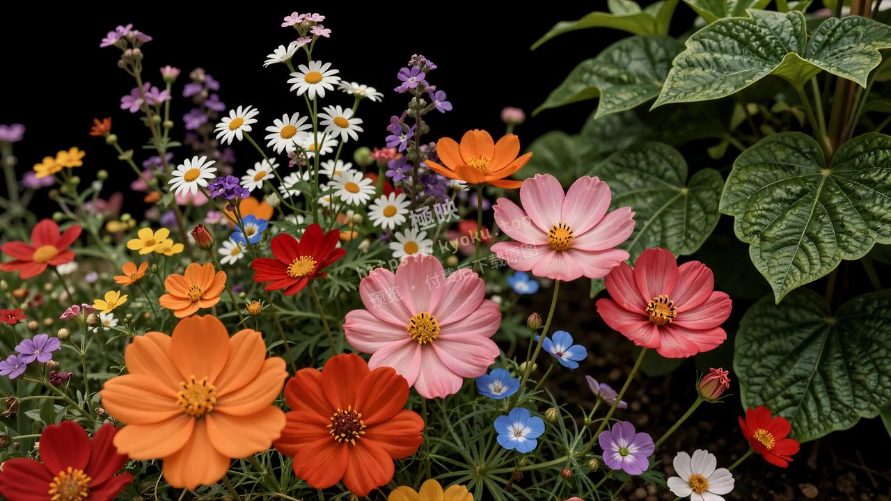 暗调缤纷繁花治愈